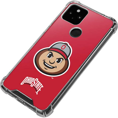 Ohio State University OSUBuckeyes Light Grey Google Pixel 5a 5G Clear Case